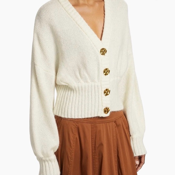 Farm Rio
Ribbed Goldtone-Buttoned Cardigan - Picture 4 of 10